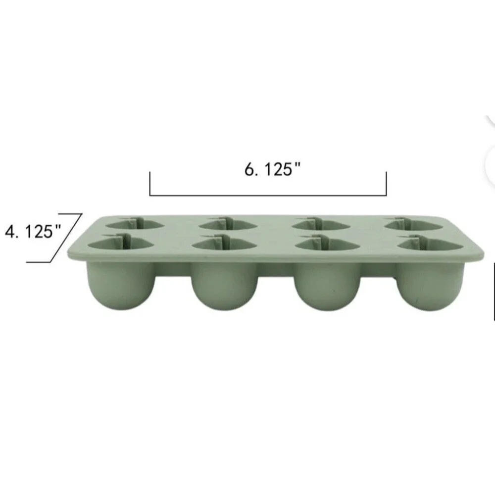 Better Homes & Gardens Pear Silicone Ice Cube Molds Green Set of 4 New
